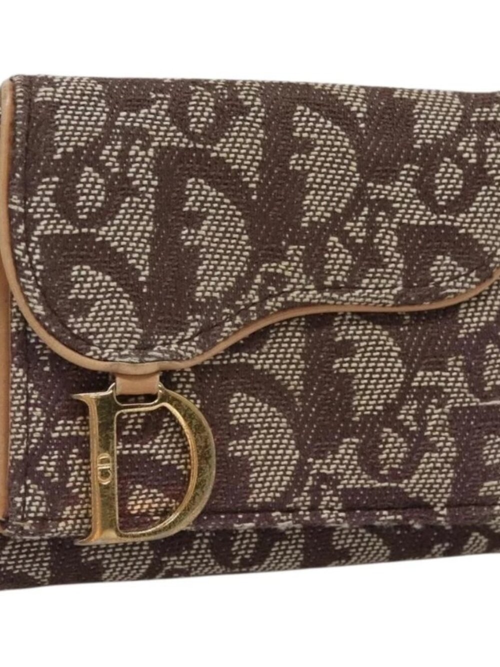 Christian Dior Trotter Canvas Wallet Black Auth ac3872 - Picture 1 of 14